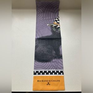 MacKenzie-Childs Black Cat Halloween Dish Towel (new in packaging)